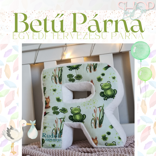 Betű Párna - Egyedi tervezésű párna