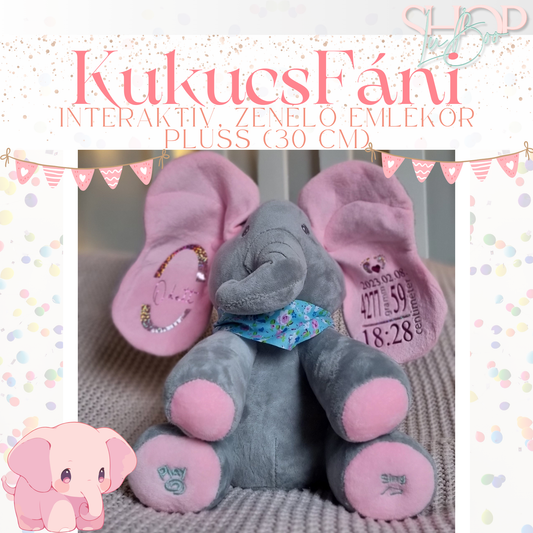 KukucsFáni – Interaktív, zenélő emlékőr plüss (30 cm)