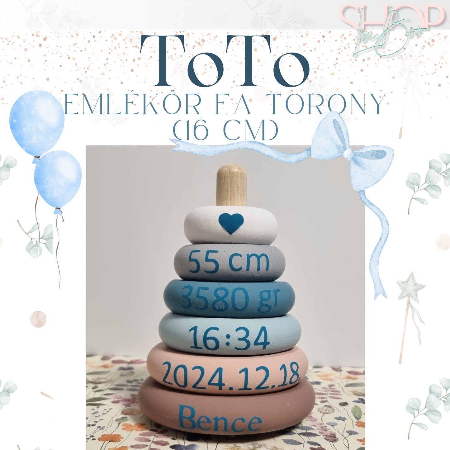 ToTo - Emlékőr fa torony (16-20 cm)