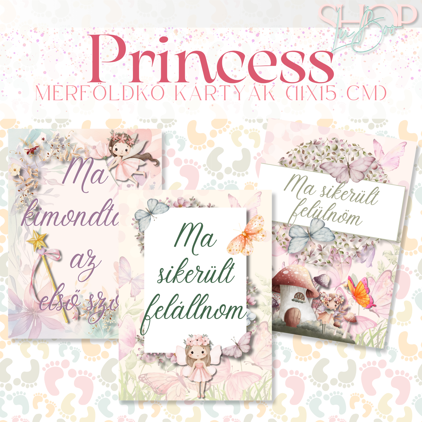 Mérföldkő kártyák - Tündéres (11x15 cm)