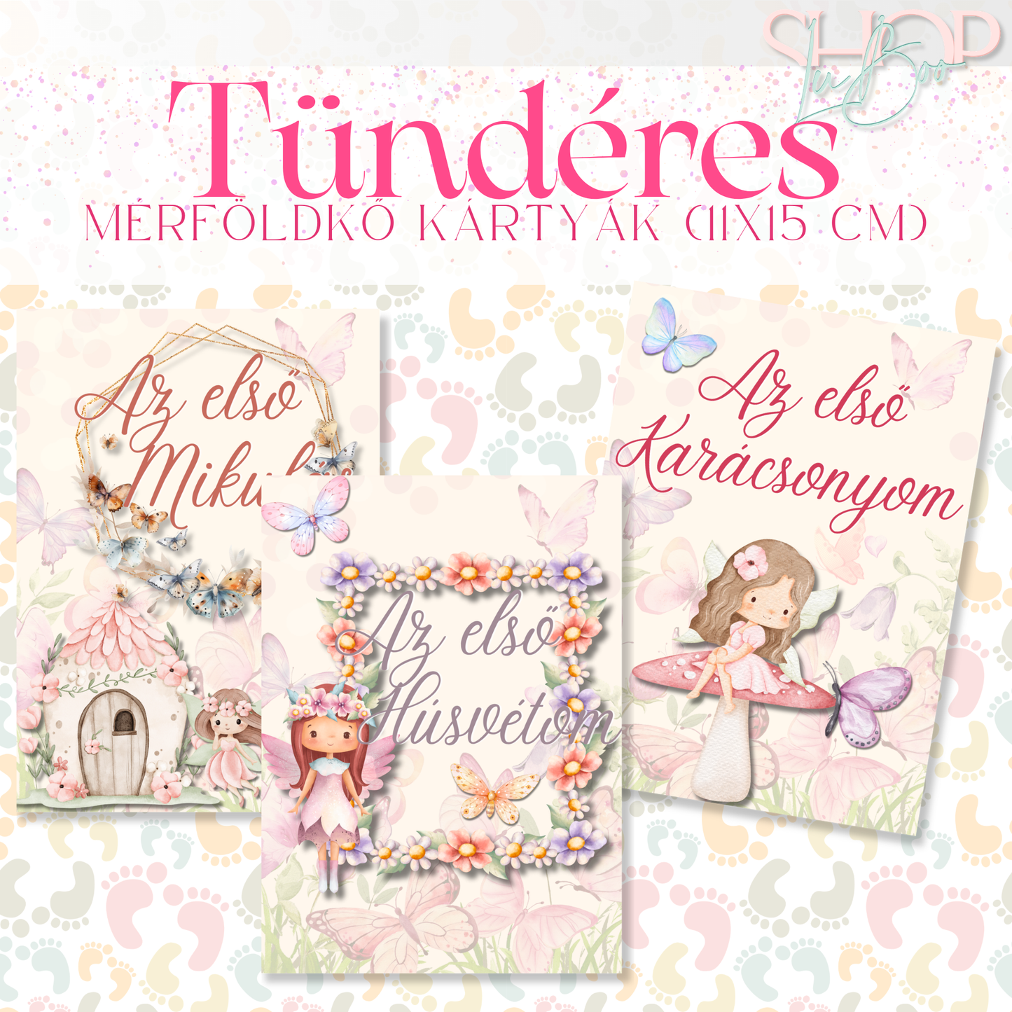 Mérföldkő kártyák - Tündéres (11x15 cm)