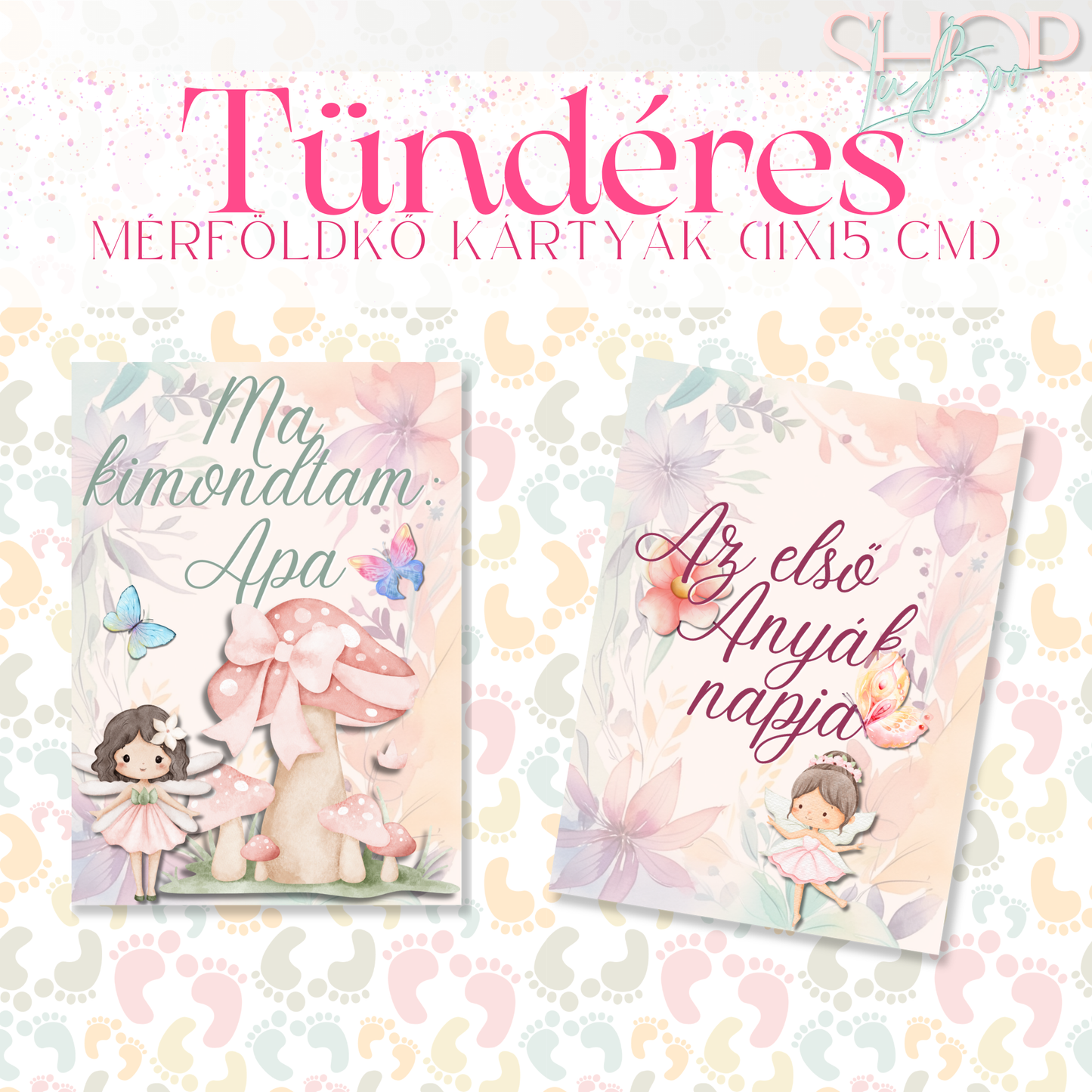 Mérföldkő kártyák - Tündéres (11x15 cm)