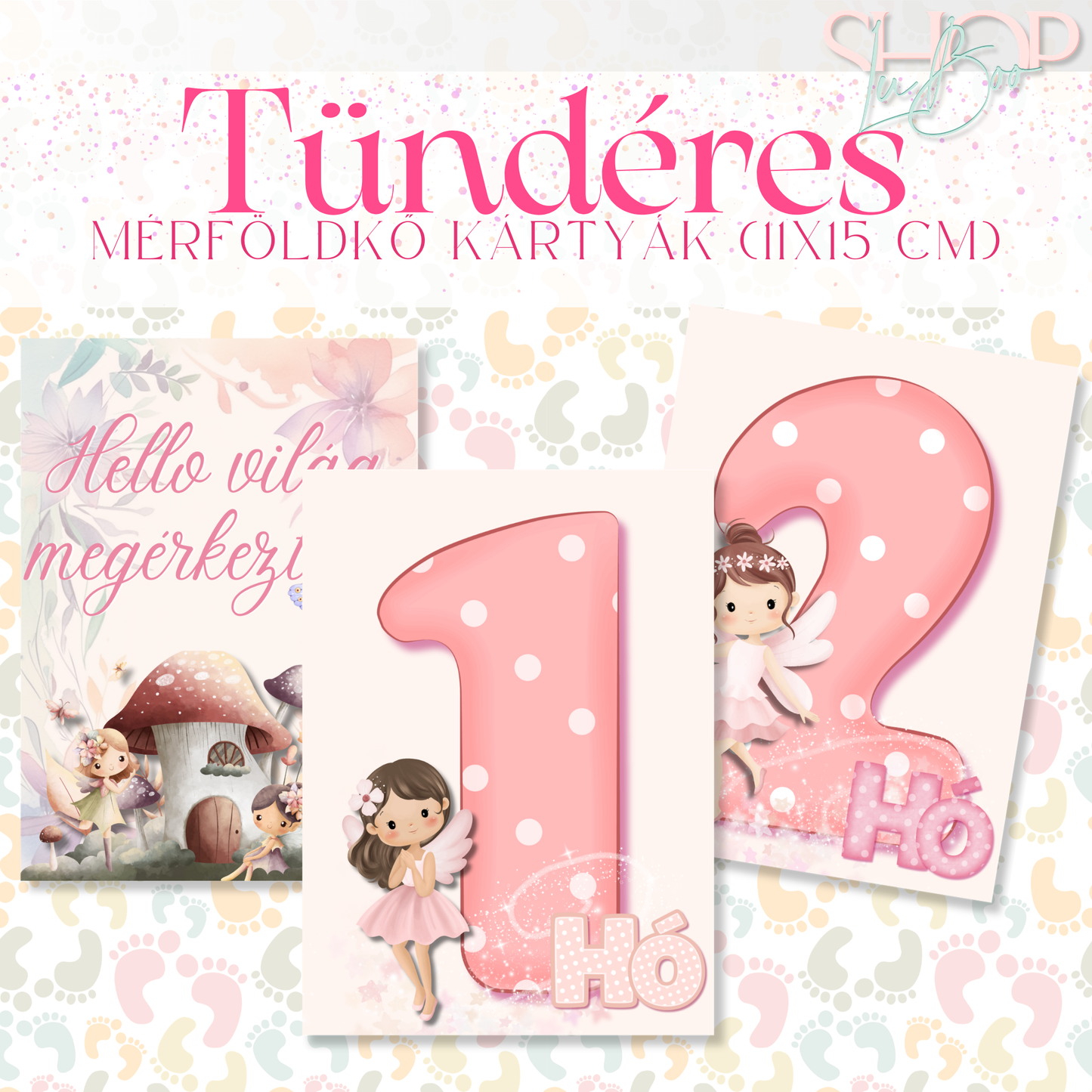 Mérföldkő kártyák - Tündéres (11x15 cm)